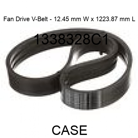 Fan Drive V-Belt - 12.45 mm W x 1223.87 mm L 1338328C1