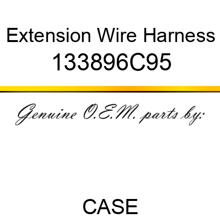 Extension Wire Harness 133896C95