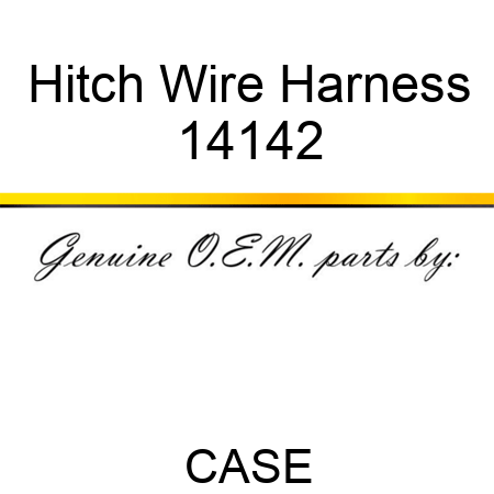 Hitch Wire Harness 14142