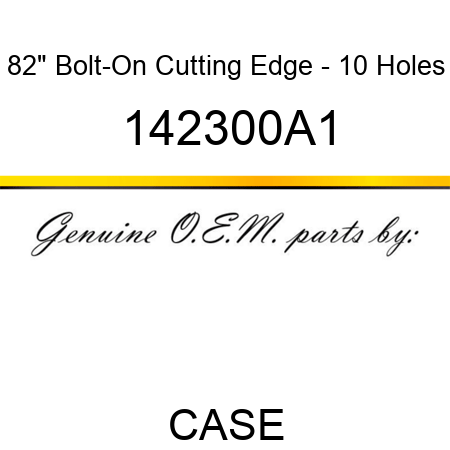 82" Bolt-On Cutting Edge - 10 Holes 142300A1