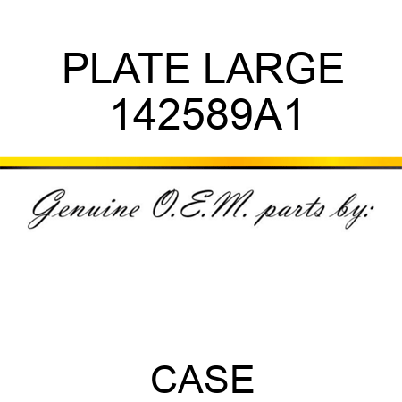 PLATE, LARGE 142589A1