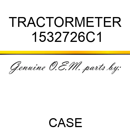 TRACTORMETER 1532726C1