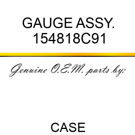 GAUGE ASSY. 154818C91
