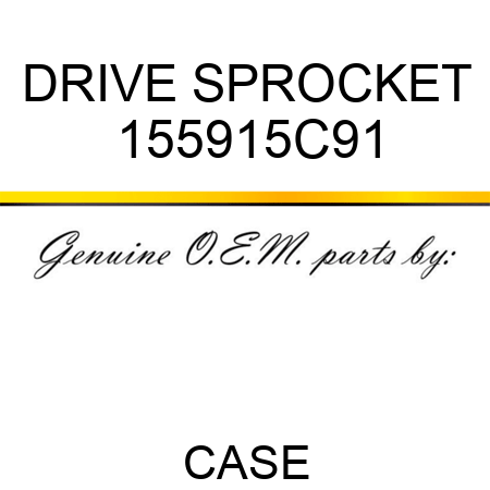 DRIVE SPROCKET 155915C91