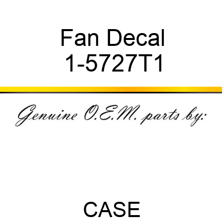 Fan Decal 1-5727T1