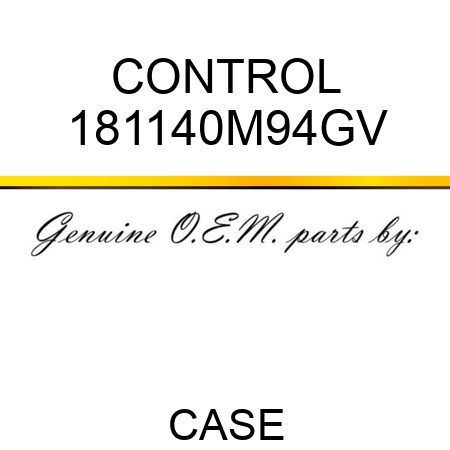 CONTROL 181140M94GV