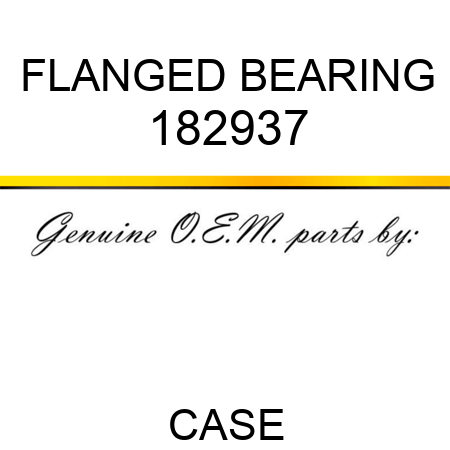 FLANGED BEARING 182937