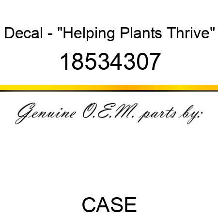 Decal - "Helping Plants Thrive" 18534307