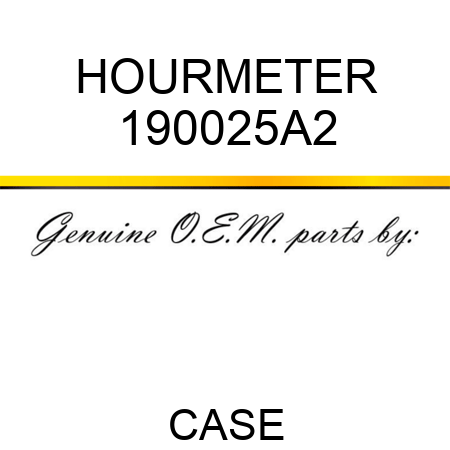 HOURMETER 190025A2