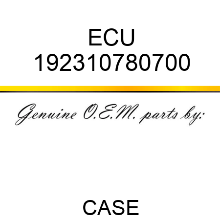 ECU 192310780700