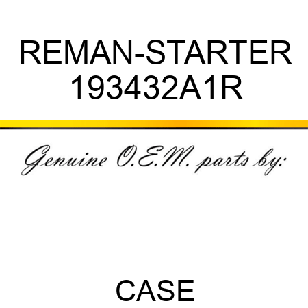 REMAN-STARTER 193432A1R