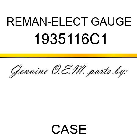 REMAN-ELECT GAUGE 1935116C1