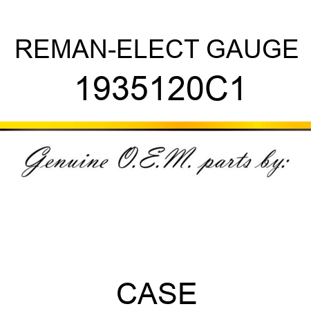 REMAN-ELECT GAUGE 1935120C1