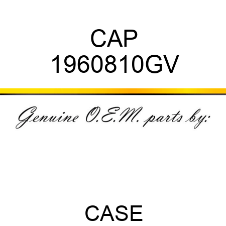 CAP 1960810GV