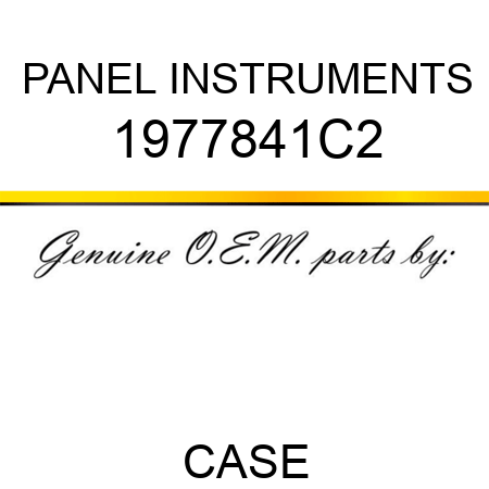 PANEL, INSTRUMENTS 1977841C2