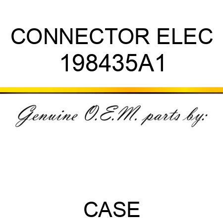 CONNECTOR, ELEC 198435A1