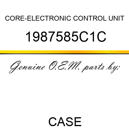 CORE-ELECTRONIC CONTROL UNIT 1987585C1C