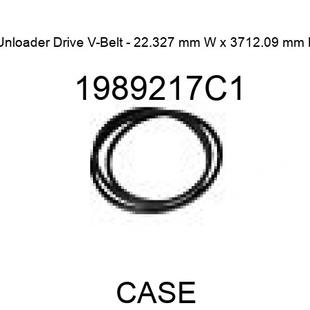Unloader Drive V-Belt - 22.327 mm W x 3712.09 mm L 1989217C1