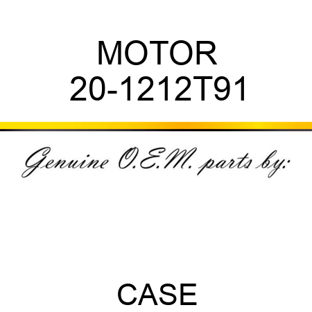 MOTOR 20-1212T91