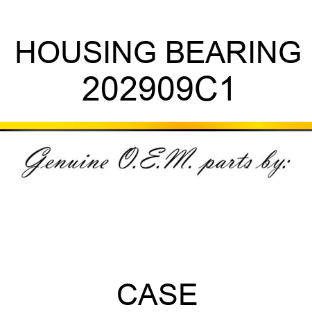 HOUSING, BEARING 202909C1