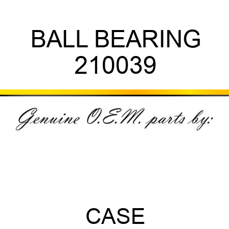 BALL BEARING 210039