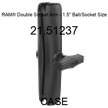 RAM® Double Socket Arm - 1.5" Ball/Socket Size 21.51237