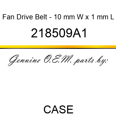 Fan Drive Belt - 10 mm W x 1 mm L 218509A1