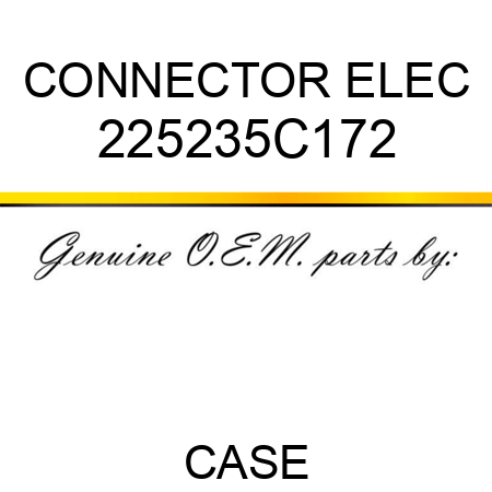 CONNECTOR, ELEC 225235C172