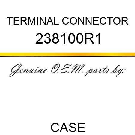 TERMINAL CONNECTOR 238100R1