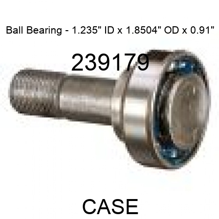 Ball Bearing - 1.235" ID x 1.8504" OD x 0.91" 239179