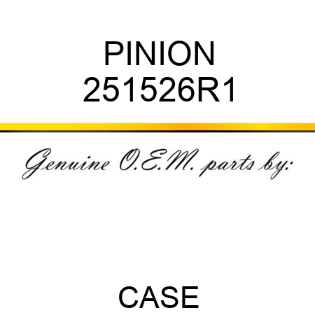 PINION 251526R1