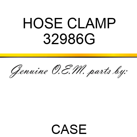 HOSE CLAMP 32986G