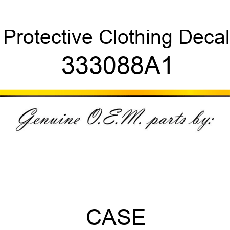 Protective Clothing Decal 333088A1