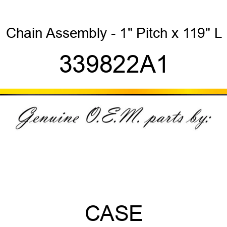 Chain Assembly - 1" Pitch x 119" L 339822A1