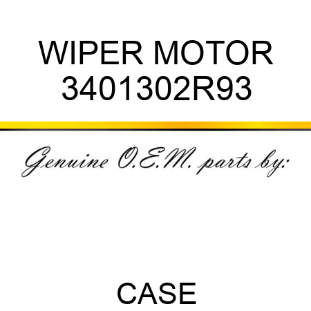 WIPER MOTOR 3401302R93