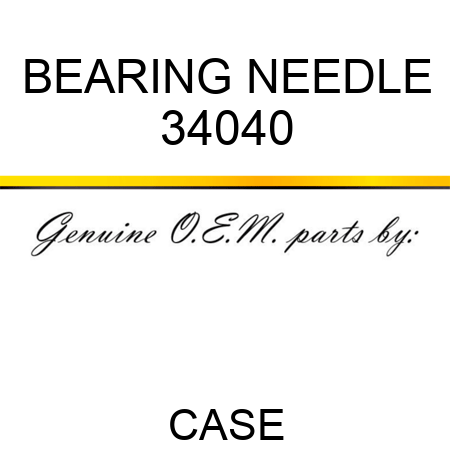 BEARING, NEEDLE 34040