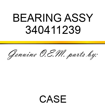 BEARING ASSY 340411239