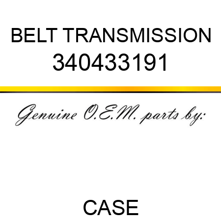 BELT, TRANSMISSION 340433191