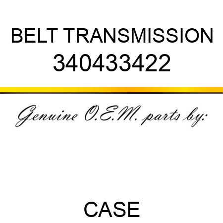 BELT, TRANSMISSION 340433422