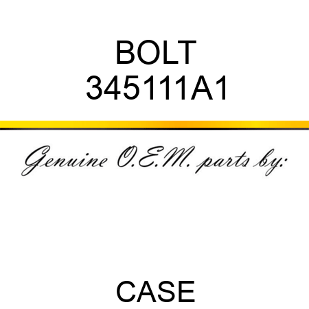 BOLT 345111A1