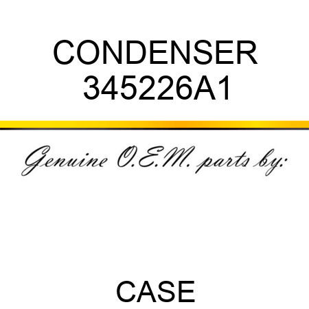 CONDENSER 345226A1