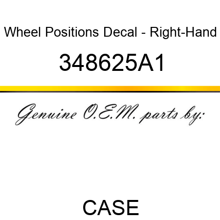 Wheel Positions Decal - Right-Hand 348625A1