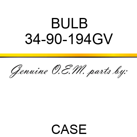 BULB 34-90-194GV