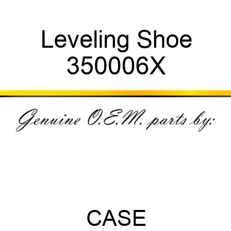 Leveling Shoe 350006X
