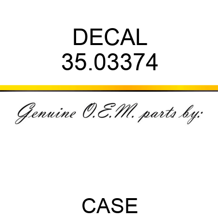 DECAL 35.03374