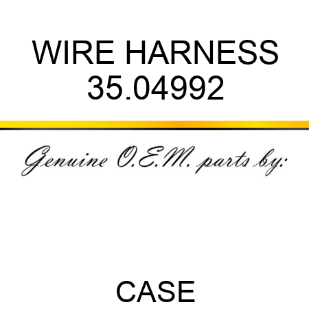 WIRE HARNESS 35.04992