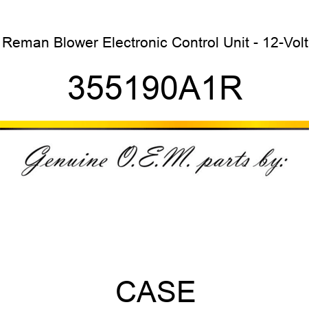 Reman Blower Electronic Control Unit - 12-Volt 355190A1R