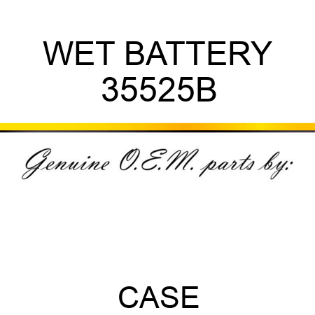 WET BATTERY 35525B