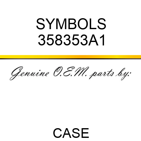 SYMBOLS 358353A1