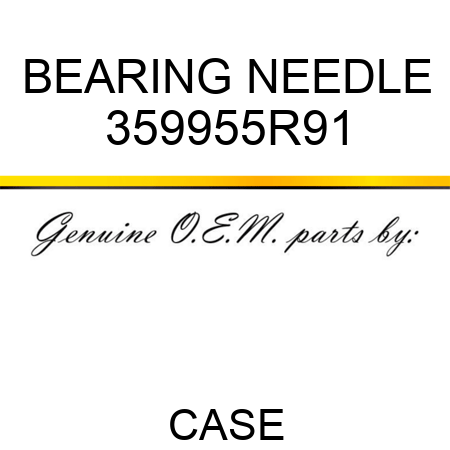 BEARING, NEEDLE 359955R91